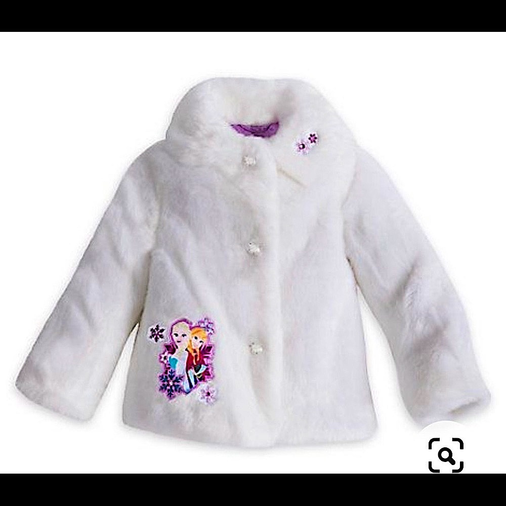 Girls faux fur Disney Frozen coat